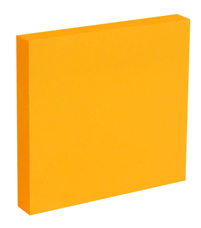 Karteczki  samoprzylepne MemoBe, neon pomarańczowy, 100 kart., 75x75 mm – zdjęcie 2