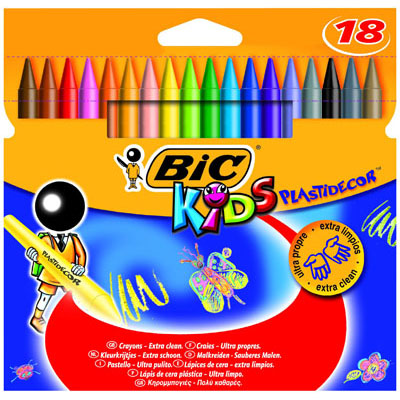 Kredki świecowe 18kol/120 Conte Plastidecor BIC  8297714