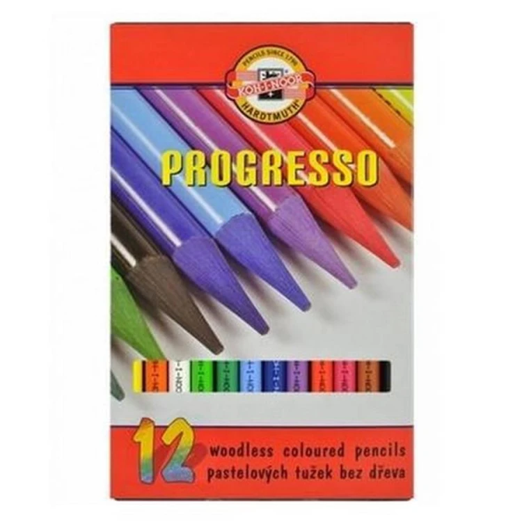 Kredki ołówkowe Progresso 12 kolorów KOH-I-NOOR 8756