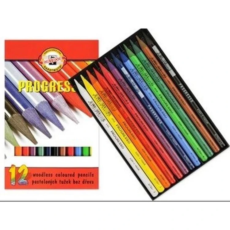 Kredki ołówkowe Progresso 12 kolorów KOH-I-NOOR 8756 – zdjęcie 2
