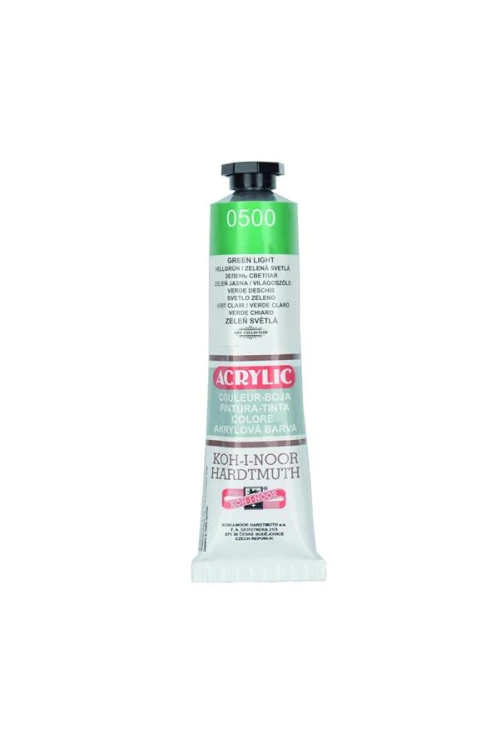 Farby akrylowe zielone 40ml w tubie KOH-I-NOOR 162719