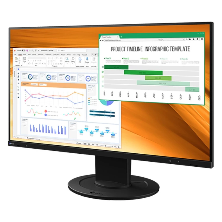Monitor EIZO FlexScan EV2400R - czarny