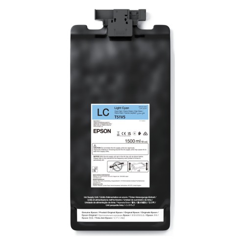 Tusz EPSON T51V500 LC – jasny błękitny (1500 ml)