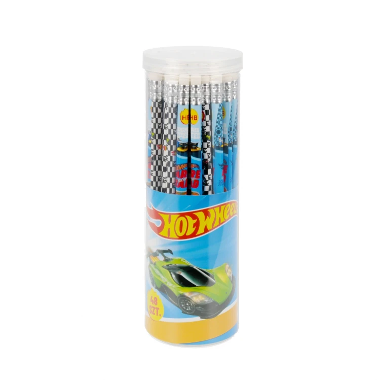 Ołówek z gumką HB Hot Wheels tuba A 48 STARPAK 559674 – zdjęcie 3