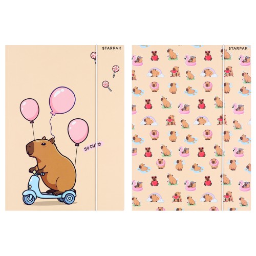Teczka z gumką A4 Kapibara mix STARPAK 583303