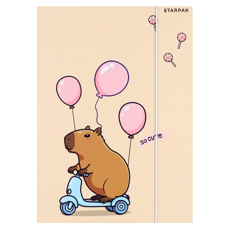 Teczka z gumką A4 Kapibara mix STARPAK 583303 – zdjęcie 4