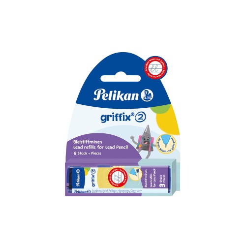 Grafity do ołówka 2.0 HB Pelikan Griffix 3elementy A 2 HAMELIN 100401708