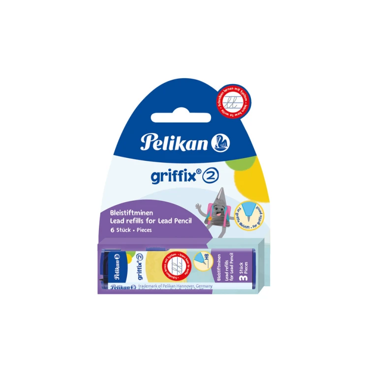 Grafity do ołówka 2.0 HB Pelikan Griffix 3elementy A 2 HAMELIN 100401708