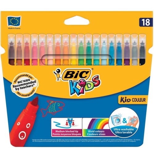 Pisaki spiralne 18 kolorów Con Kid Couleur BIC 8029573 SP