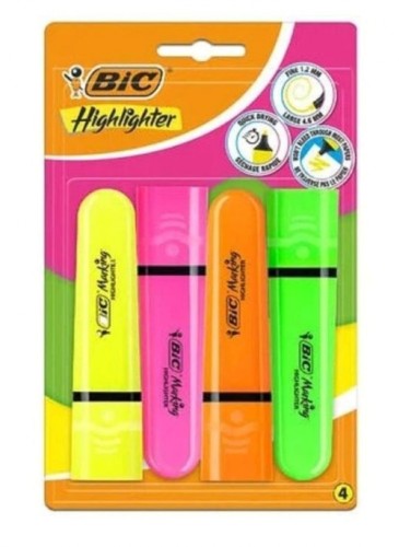 Zakreślacz 4kol Neon BIC 517952