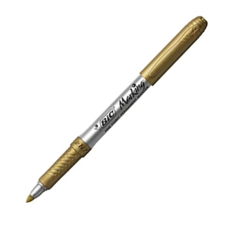 BIC Intensity Marking Metallic Marker Złoty&Srebrny Pudełko 12szt – zdjęcie 2