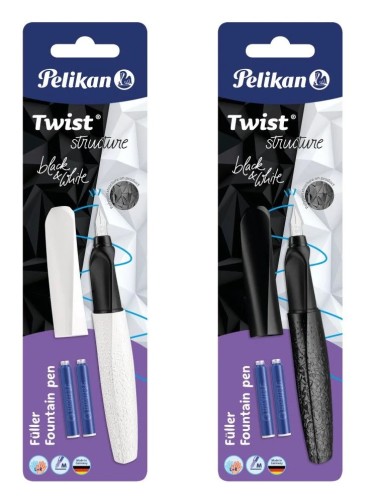 Pióro wieczne Twist białe/czarne B/C PELIKAN 824637