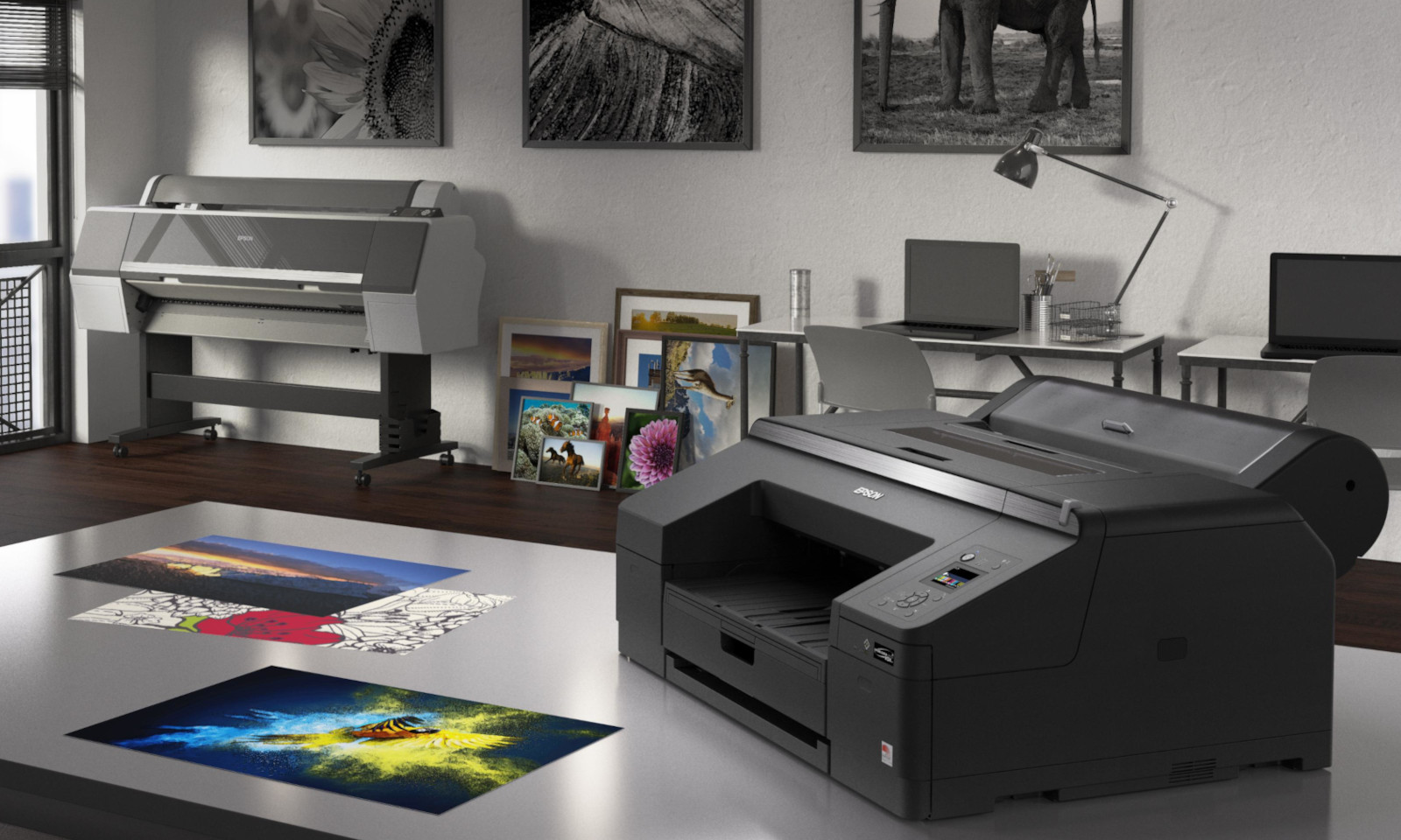 Drukarka A2 i ploter Epson SureColor w pracowni